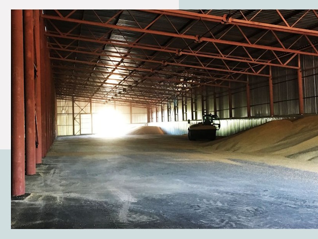 Строительство зернохранилищ в Сосногорске