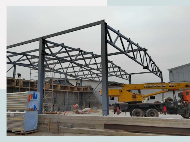 Строительство цехов в Сосногорске