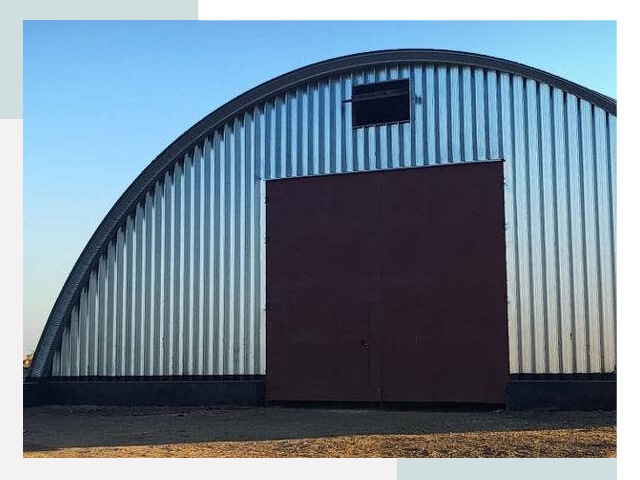 Бескаркасные ангары в Сосногорске