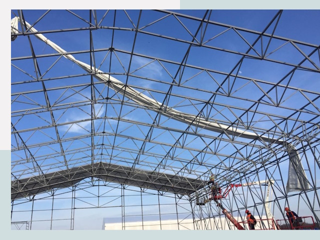 Шатровые ангары от 619 руб. в Сосногорске и Республике Коми