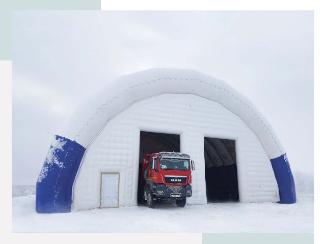 Мобильные ангары в Сосногорске