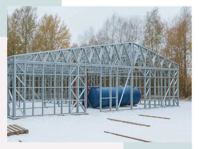 Металлические ангары в Сосногорске