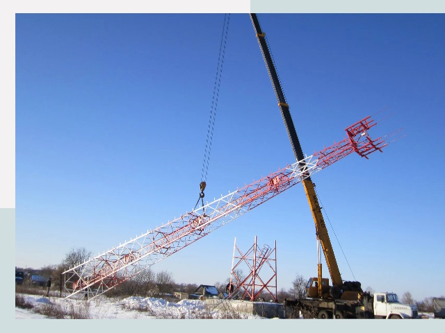 Строительство башен связи в Сосногорске от 619 руб.