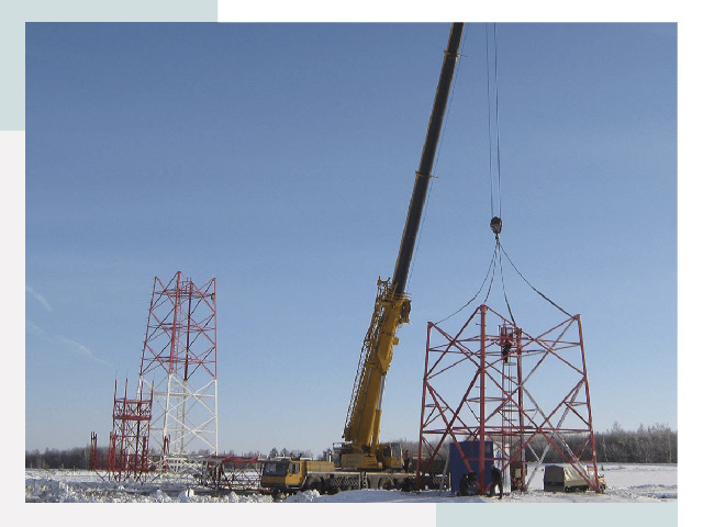 Монтаж вышек связи в Сосногорске