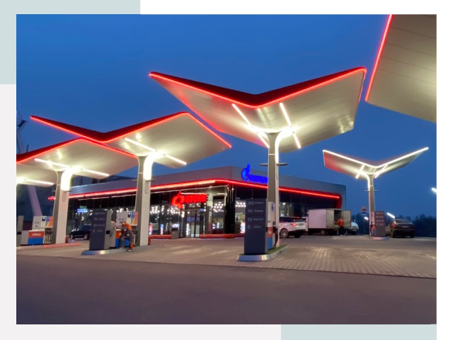 Навесы для АЗС в Сосногорске