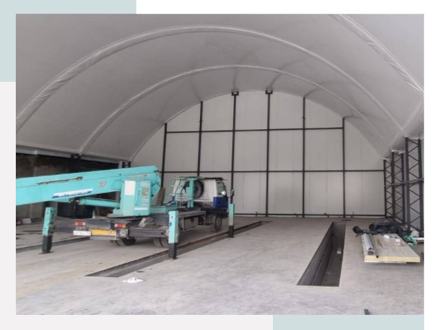 Внутреннее оснащение ангаров в Сосногорске